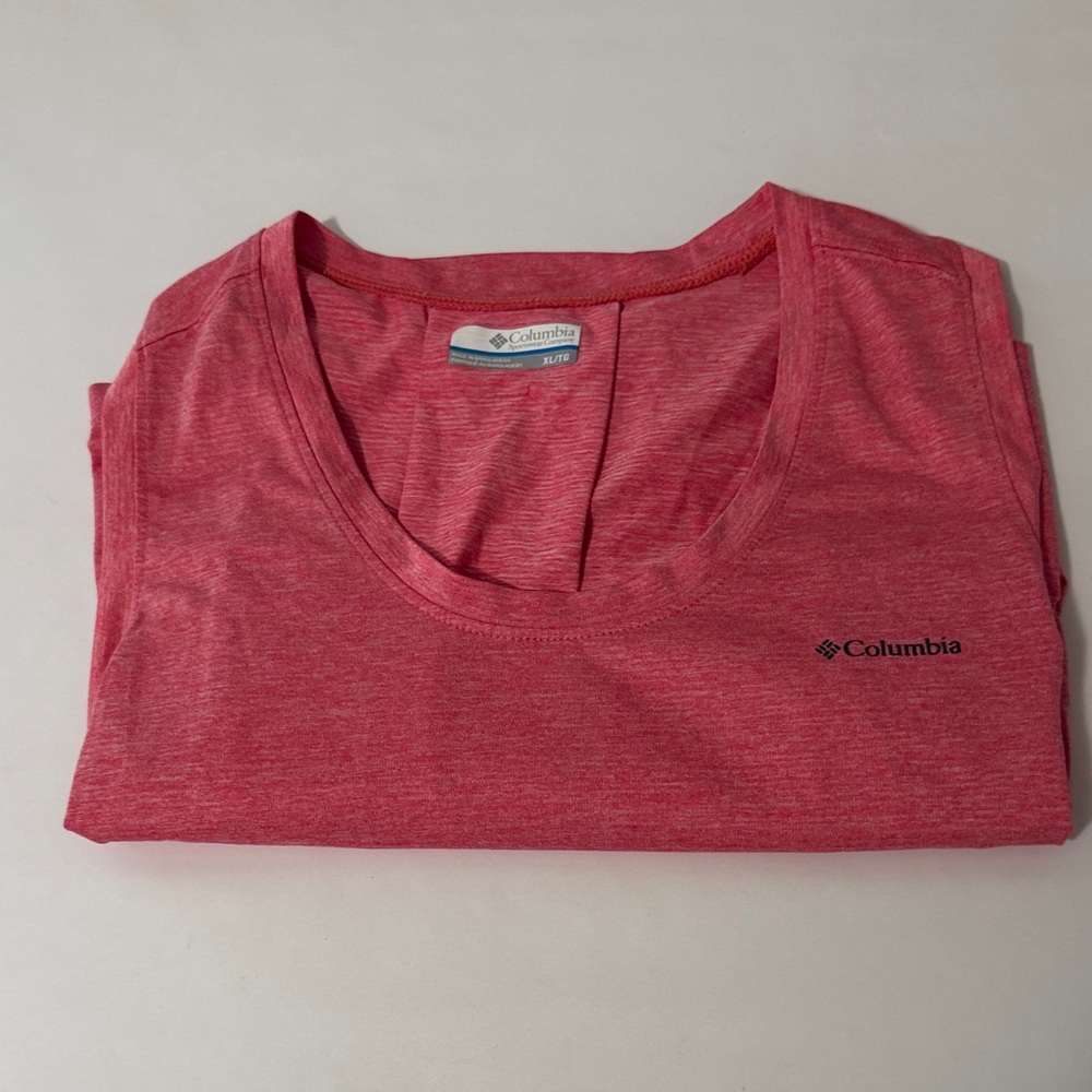 Columbia Heathered Pink Athletic Tee